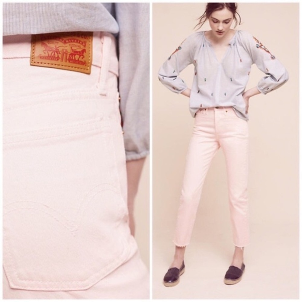 Levi's wedgie skinny distressed ankle baby pink - Picture 10 of 10